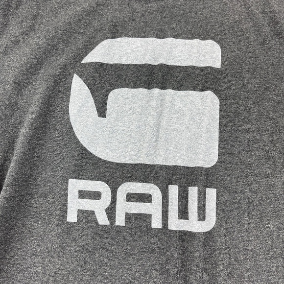 Raw Tshirt Mens Medium Gray Short Sleeve - Picture 4 of 7